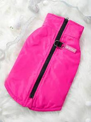 PETSIN Pet Waterproof Padded Vest, Rose Red