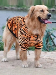 1pc Winter Warmer Pet Clothes For Medium To Large Sized Dogs Such As Golden Retriever / Labrador, With Funny Tiger Costume Design
