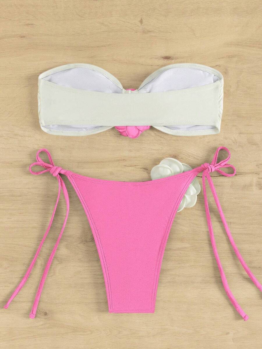 Colorblock Bikini Set