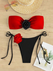 Colorblock Bikini Set