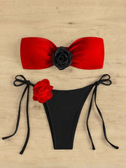 Colorblock Bikini Set