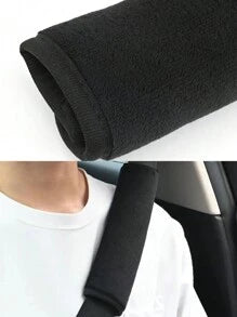 1pc Car Seat Belt Shoulder Pad Cover Plush Protection Cover Car Interior Accessory