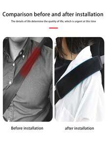1pc Car Seat Belt Shoulder Pad Cover Plush Protection Cover Car Interior Accessory