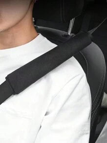 1pc Car Seat Belt Shoulder Pad Cover Plush Protection Cover Car Interior Accessory