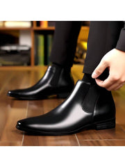 Muške čizaea sa zaobljenim vrhom, slip-on, PU gornji deo, gumeni đon