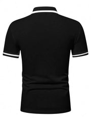 Muška formalna polo majica od pamuka sa kontrastnim detaljima