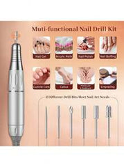 35000RPM Electric Nail Drill, With LCD Display, Rechargeable Manicure Machine, For Gel Polish Art Salon Tool