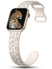2 komada narukvice za sat sa leopard printom i gravurom, kompatibilna sa Apple Watch 49mm 46mm 45mm 44mm 42mm 41mm 40mm 38mm