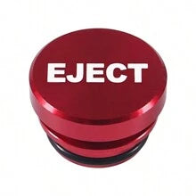 1pc Aluminum Dustproof Plugs Button 12V Replacement Accessories Car Decoration Compatible With Most Vehicles Autos Car Fire Missile Eject Red