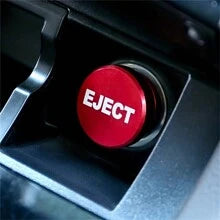 1pc Aluminum Dustproof Plugs Button 12V Replacement Accessories Car Decoration Compatible With Most Vehicles Autos Car Fire Missile Eject Red