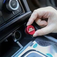 1pc Aluminum Dustproof Plugs Button 12V Replacement Accessories Car Decoration Compatible With Most Vehicles Autos Car Fire Missile Eject Red