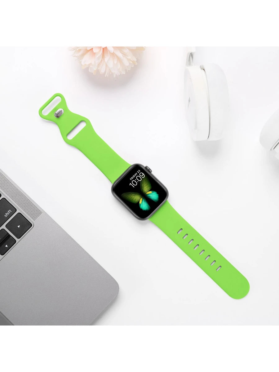 Unisex modni ležerni kaiš za sat od silikona , kompatibilan sa Apple Watch 38mm 40mm 41mm 45mm 46mm 44mm 49mm