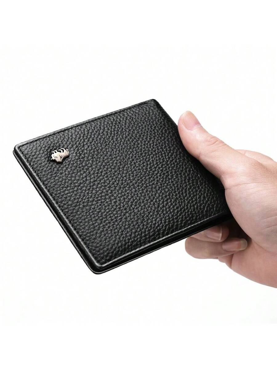 BISON DENIM muški novčanik od kože, luksuzna marka, RFID bifold novčanik