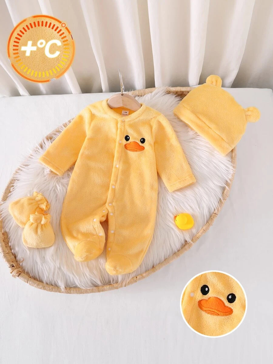 1-delni set bebi pidžama sa okruglim izrezom, dugim rukavima i dugim pantalonama