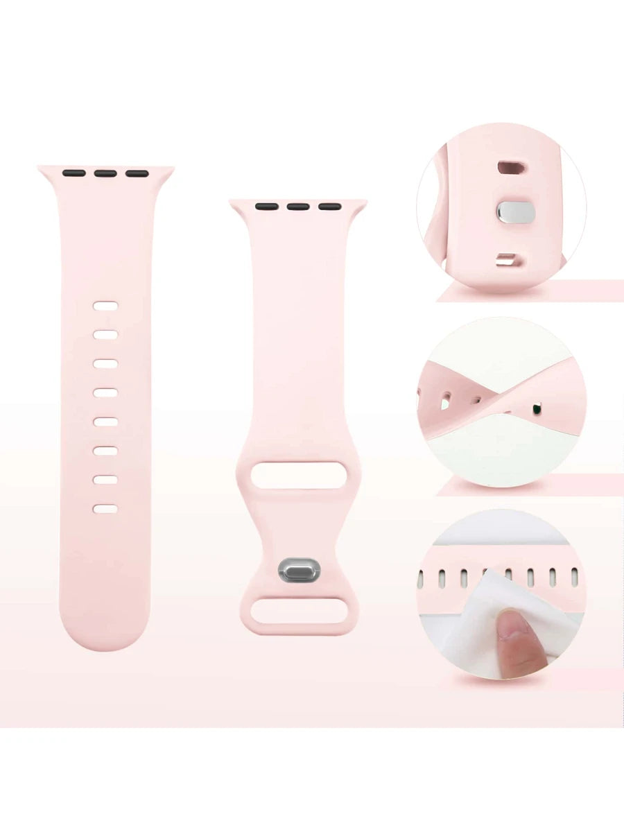 Unisex modni ležerni kaiš za sat od silikona , kompatibilan sa Apple Watch 38mm 40mm 41mm 45mm 46mm 44mm 49mm