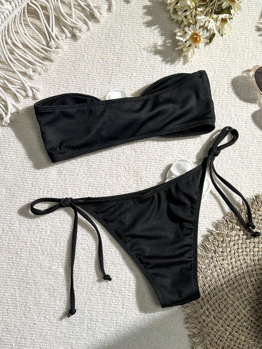Colorblock Bikini Set