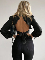 Ženska Bluza sa Lampas Rukavima, Elegantna
