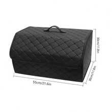 Easypie Selection 1pc Car Trunk Storage Box, Large Capacity, Multi-Function Tool Storage Bag, PU Leather Folding Organizer, Emergency Storage Box