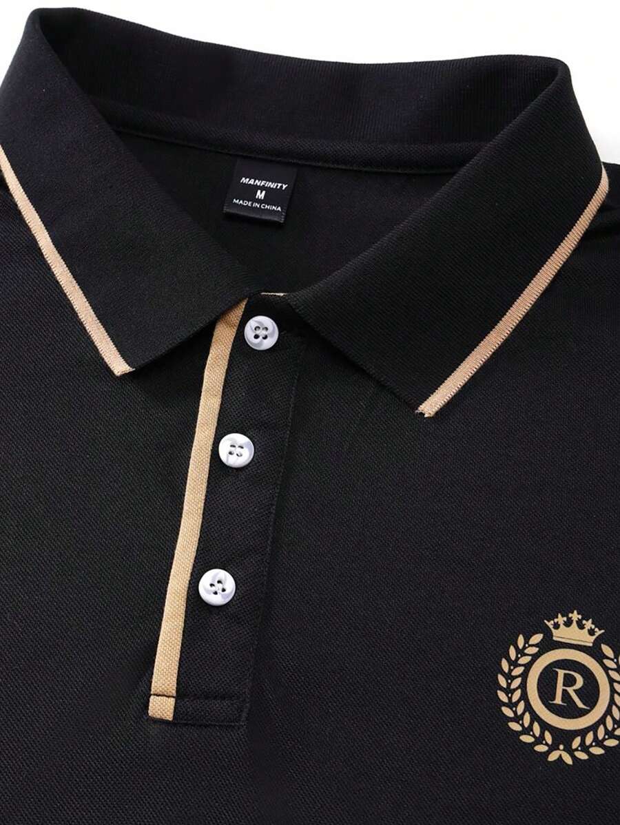 Muška vintage golf polo majica sa kragnom