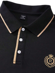 Muška vintage golf polo majica sa kragnom