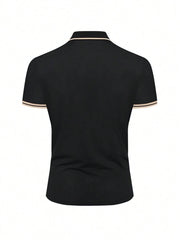 Muška vintage golf polo majica sa kragnom