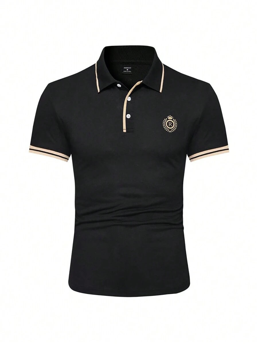 Muška vintage golf polo majica sa kragnom