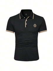 Muška vintage golf polo majica sa kragnom