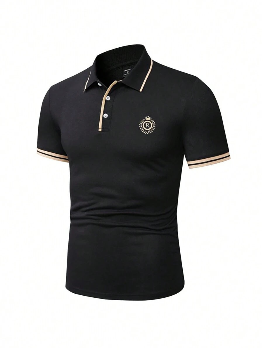 Muška vintage golf polo majica sa kragnom