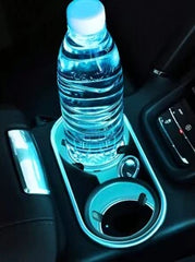 2pcs Car LED Lighting Cup Mats, 7-Color Changing Cup Pads USB Powered Non-Slip Coasters (Cup Mat Diameter Approx. 6.8cm/2.68in, Suitable For Cup Holders Up To 6.8cm) - Please Check Dimensions Before Purchasing