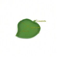 1pc Maple Leaf Shaped Feeding Bowl And Water Dish For Reptile, Turtle, Hamster, Frog, Plasitic,