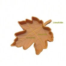 1pc Maple Leaf Shaped Feeding Bowl And Water Dish For Reptile, Turtle, Hamster, Frog, Plasitic,