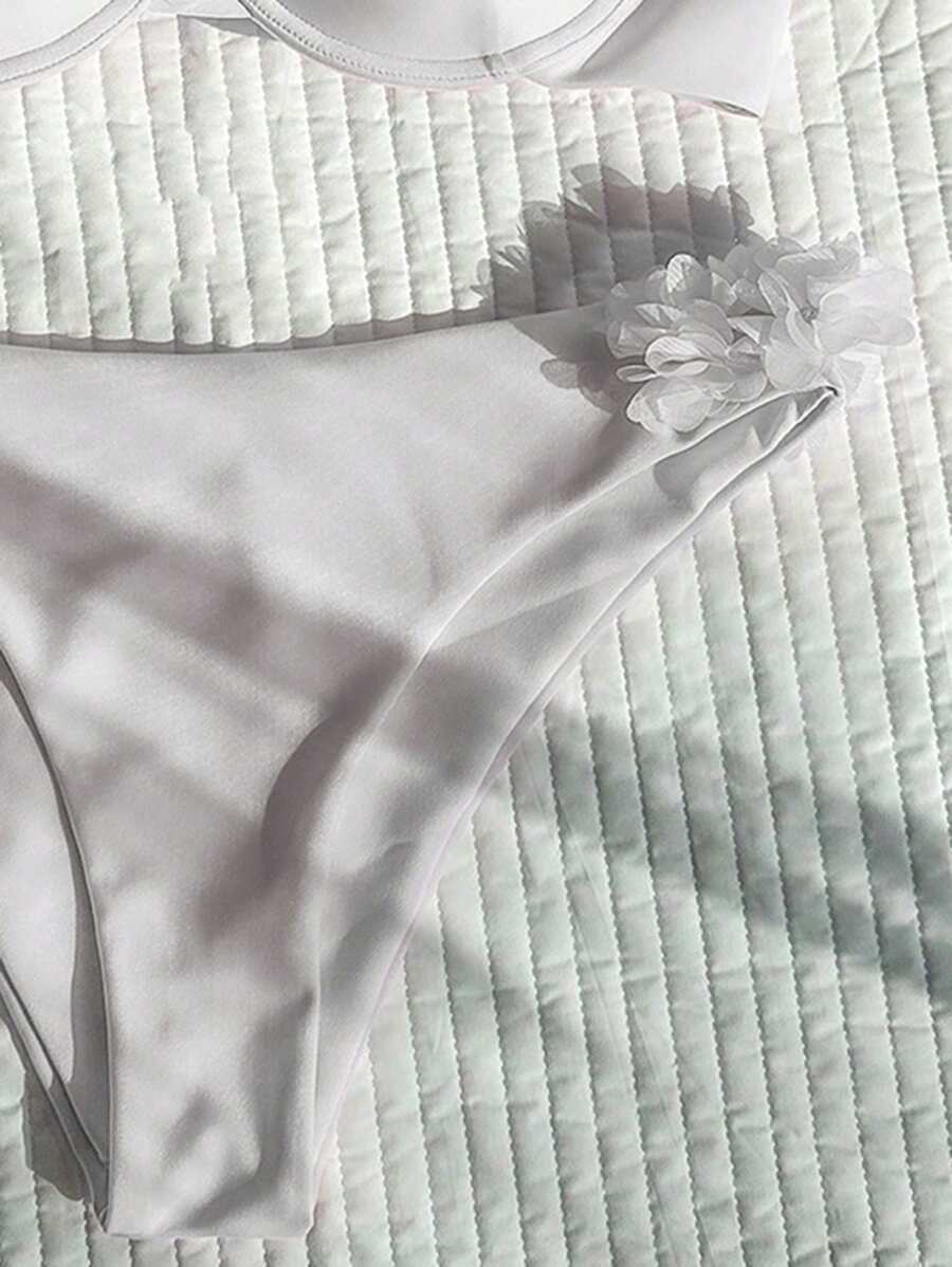 Ženski 3D CvetDekor Seksi Bikini Set, Push Up Sa Žicom