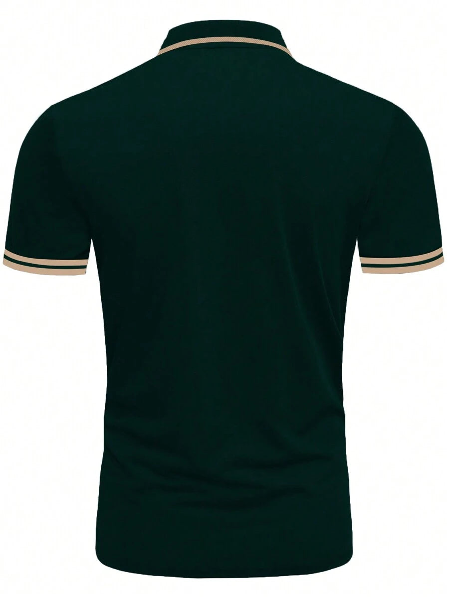 Muška vintage golf polo majica sa kragnom