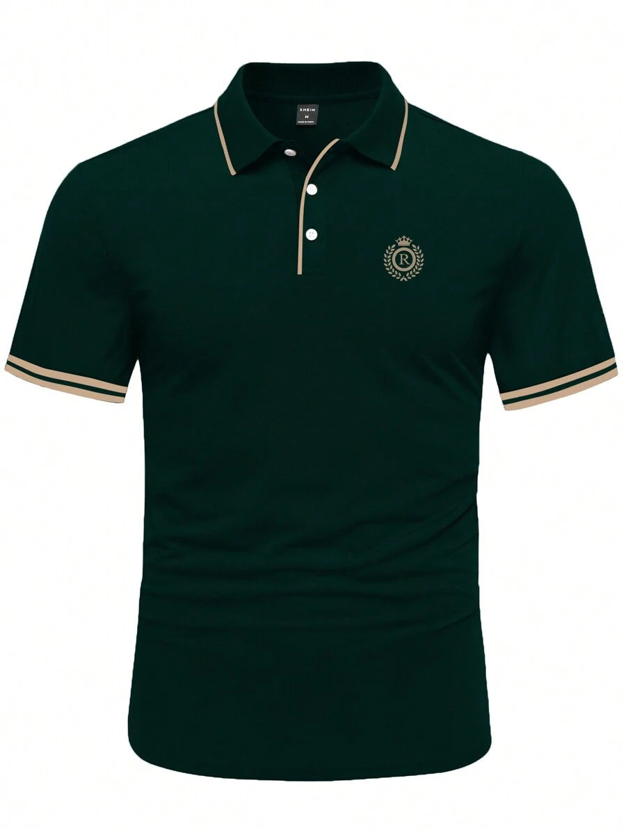 Muška vintage golf polo majica sa kragnom
