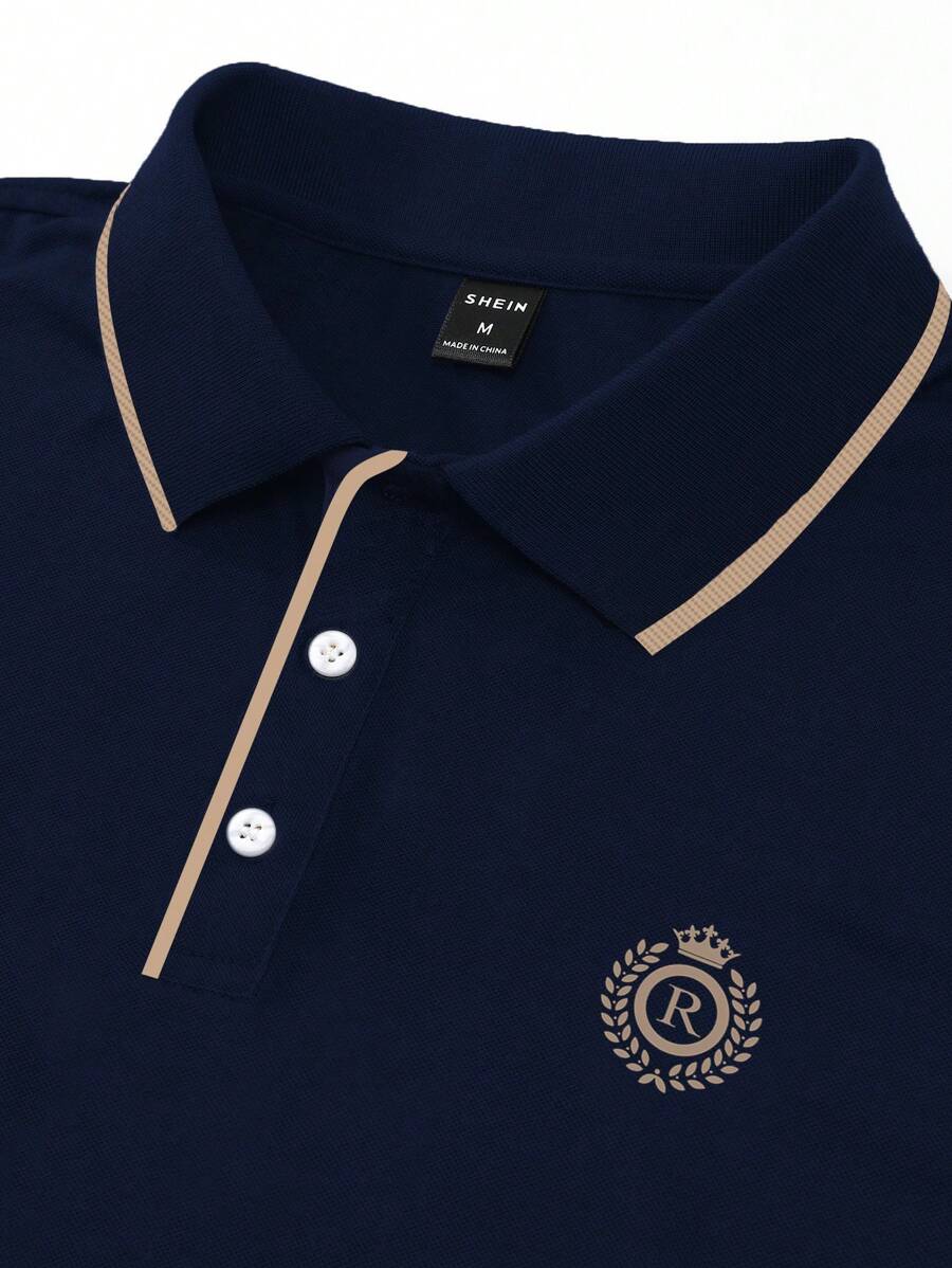Muška vintage golf polo majica sa kragnom