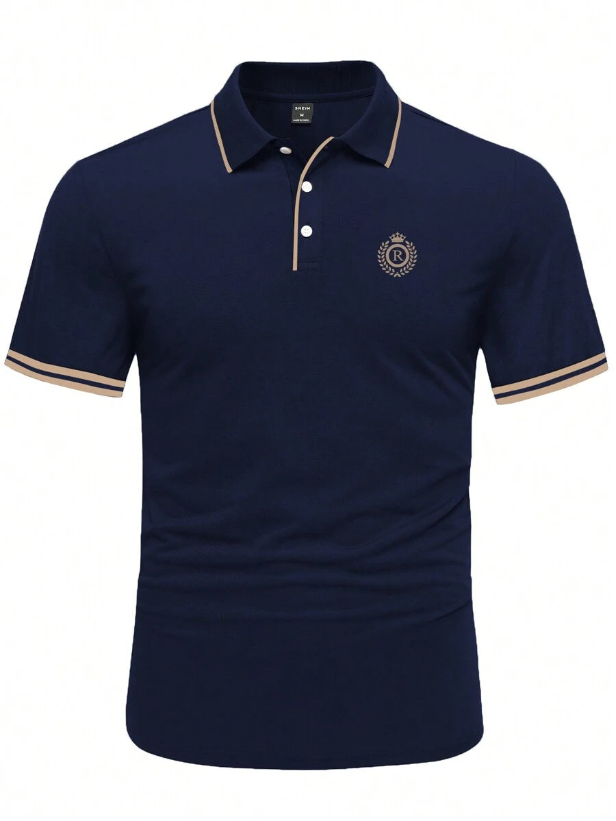 Muška vintage golf polo majica sa kragnom
