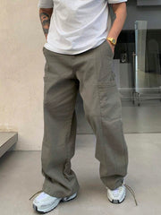 Muške ležerne jednobojne teksas farmerke