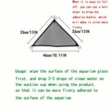 Triangle Pet Hammock, Foldable Net Bearded Dragon Hammock With Suction Cups, Soft Breathable Washable Hanging Bed For Small And Large Lizards, Chameleons, Or Reptiles