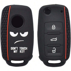 1pc Silicone 3 Button Remote Key Case Fob Shell Cover For VW Beetle Caddy Eos Jetta Golf Polo Scirocco Sharan Tiguan Touran Passat Bora Transporter T5