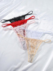 5 kom/pakovanje seksi ženske gaćice G-string od čipke, prozračne i udobne