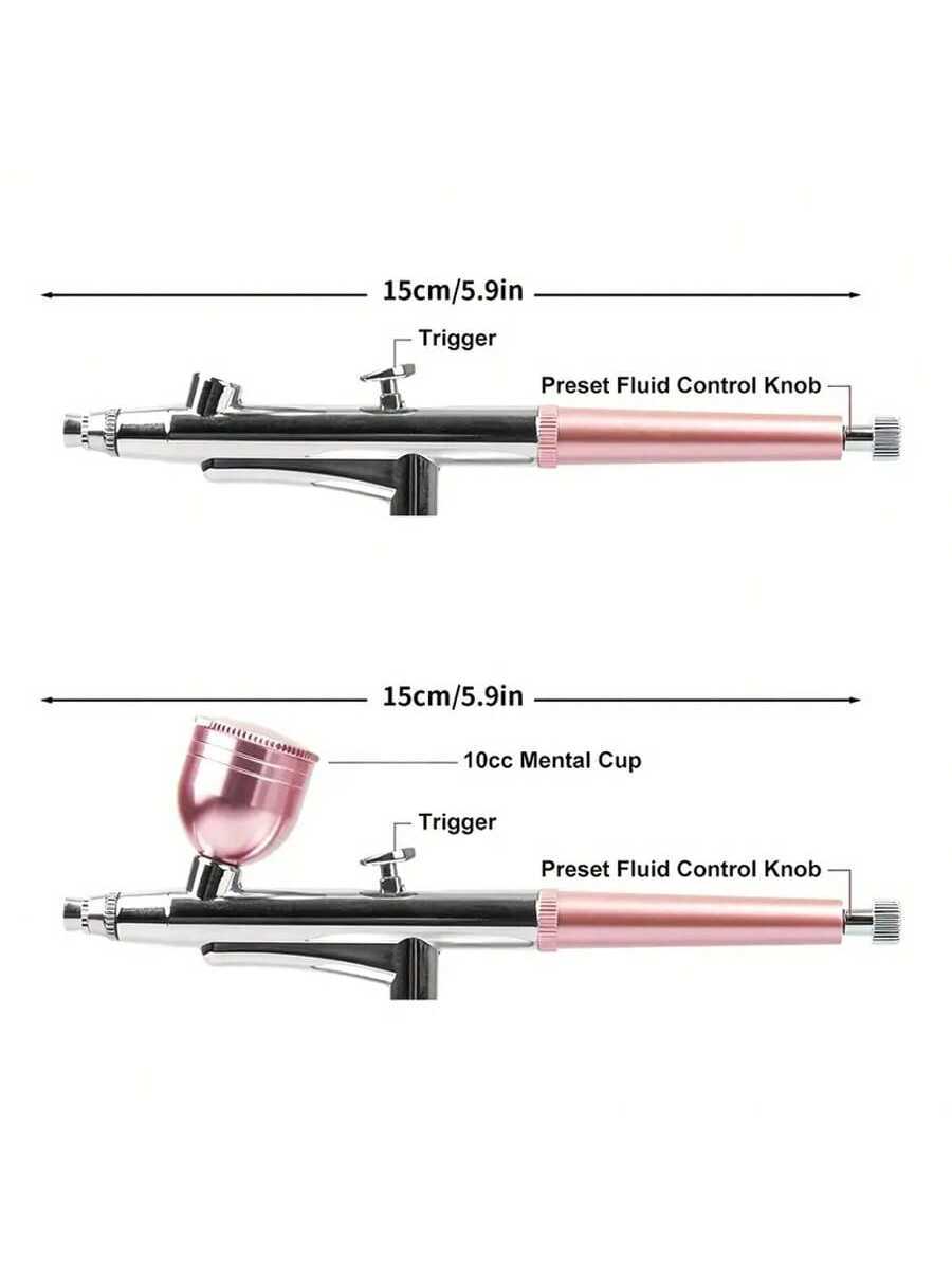 Prenosni airbrush pištolj sa jedinstrukom akcijom, mlaznice 0.3mm