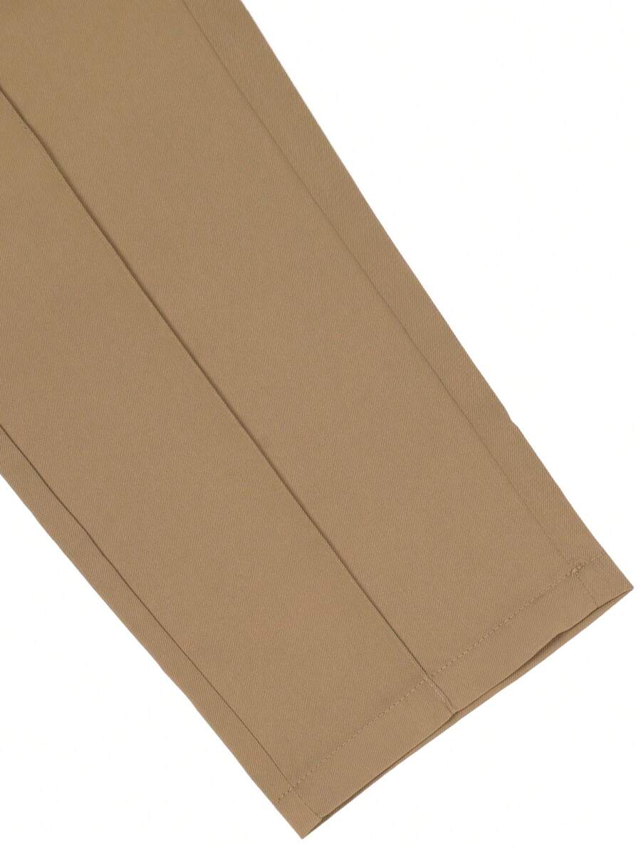 Muške ležerne pantalone za odelo jednobojne sa džepovima, formalne