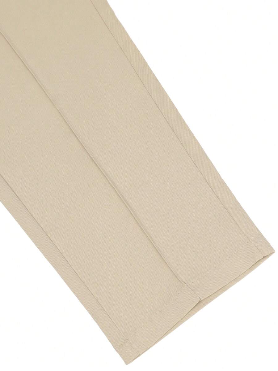 Muške ležerne pantalone za odelo jednobojne sa džepovima, formalne