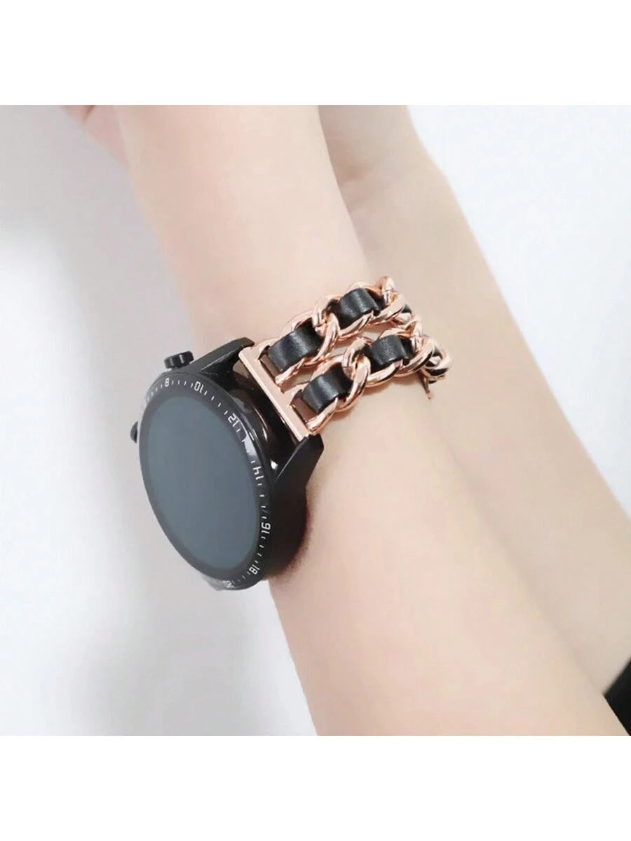Galaxy Watch 4 5 6 7 Pro 40/41mm 42mm 44mm 45mm 47mm 43mm Active2 Gear S3, podesiva narukvica od kože i metala
