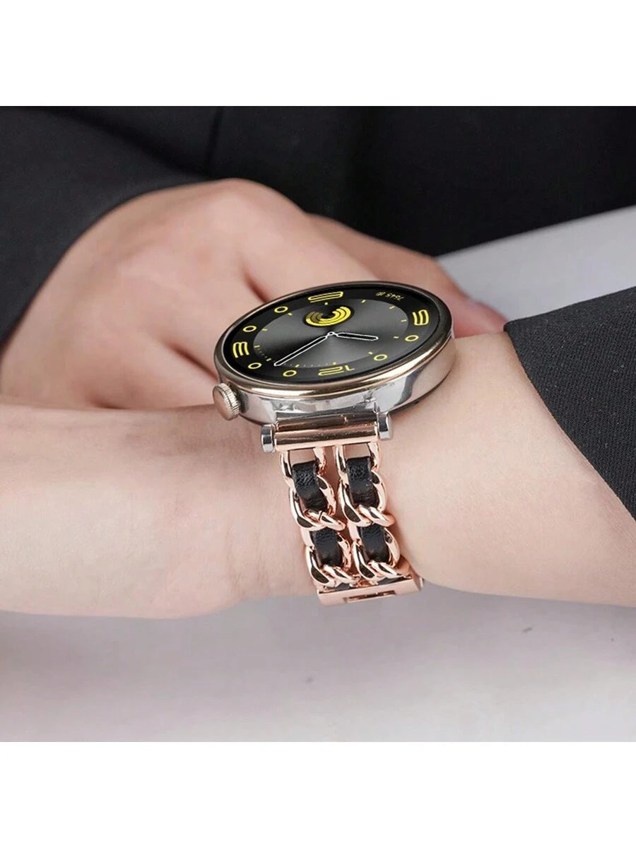 Galaxy Watch 4 5 6 7 Pro 40/41mm 42mm 44mm 45mm 47mm 43mm Active2 Gear S3, podesiva narukvica od kože i metala