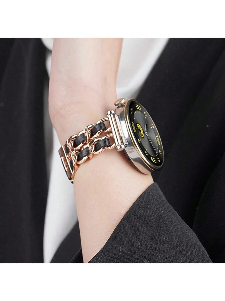 Galaxy Watch 4 5 6 7 Pro 40/41mm 42mm 44mm 45mm 47mm 43mm Active2 Gear S3, podesiva narukvica od kože i metala