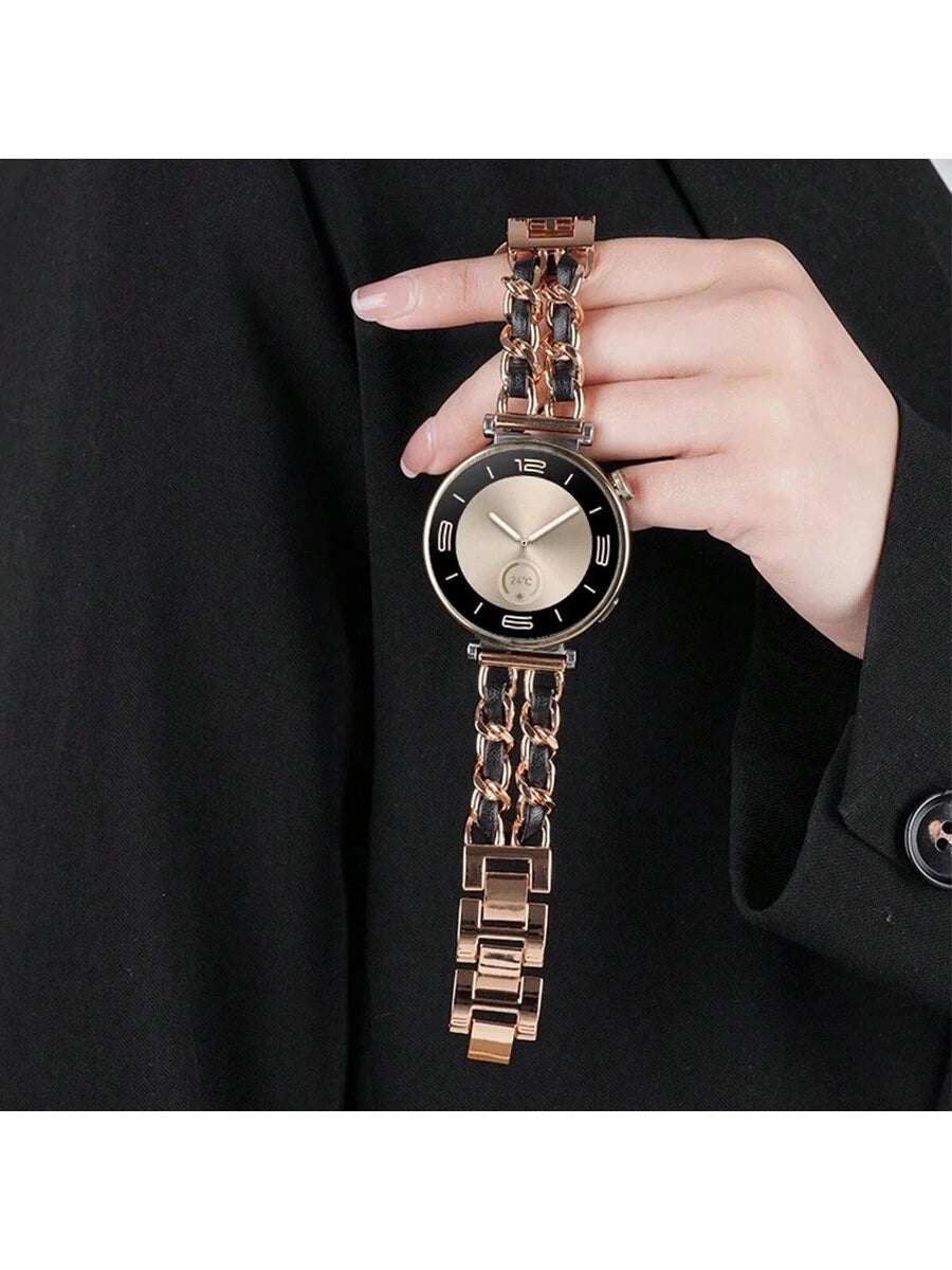 Galaxy Watch 4 5 6 7 Pro 40/41mm 42mm 44mm 45mm 47mm 43mm Active2 Gear S3, podesiva narukvica od kože i metala