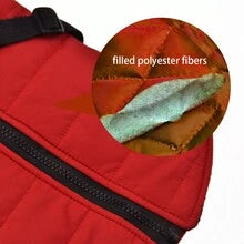 Small Dog Winter Clothes With Harness Vest, Pet Warm Padded Coat