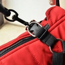 Small Dog Winter Clothes With Harness Vest, Pet Warm Padded Coat