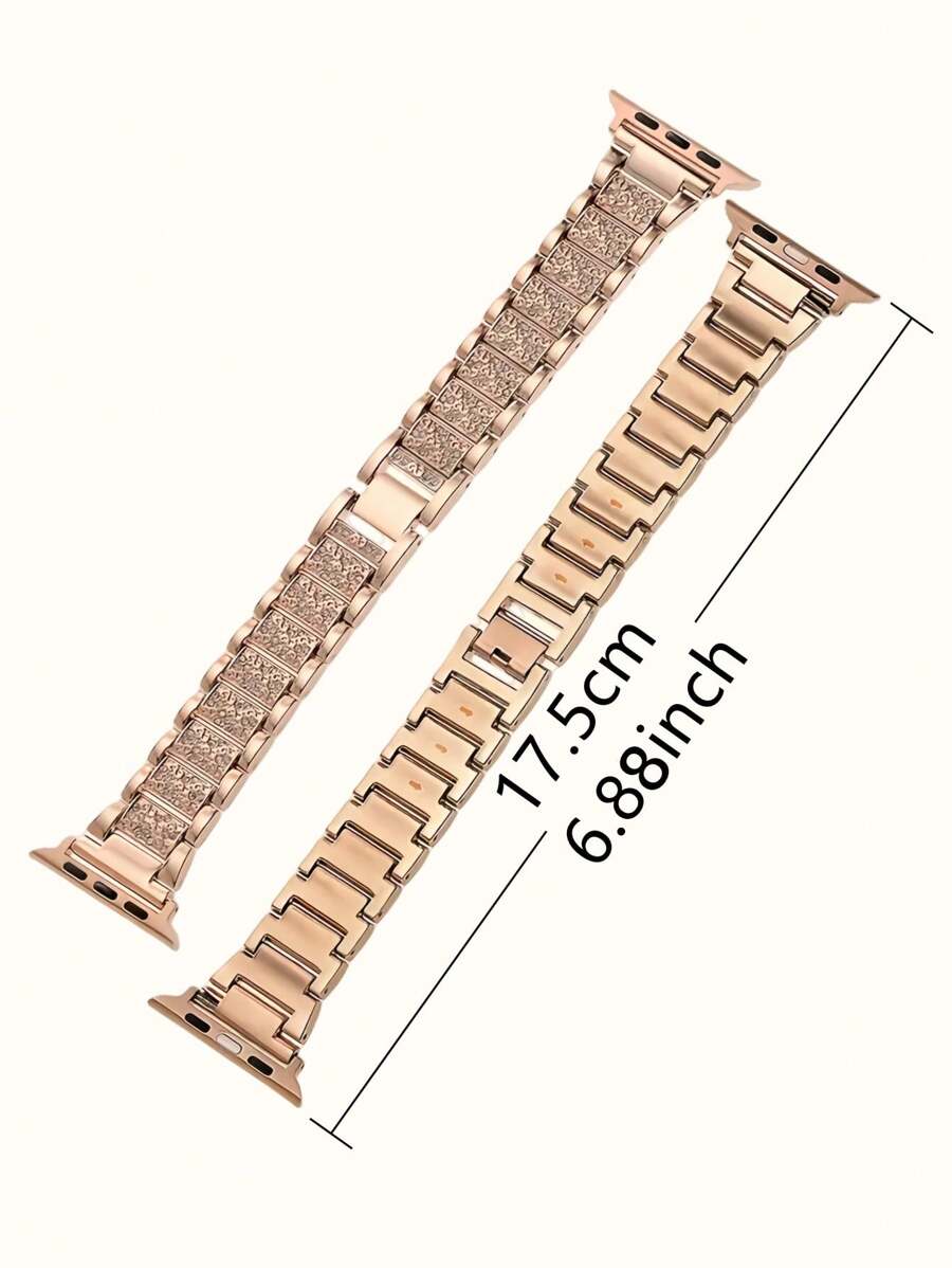 Metalna narukvica za sat sa kristalima, kompatibilna sa Apple Watch, odličan poklon
